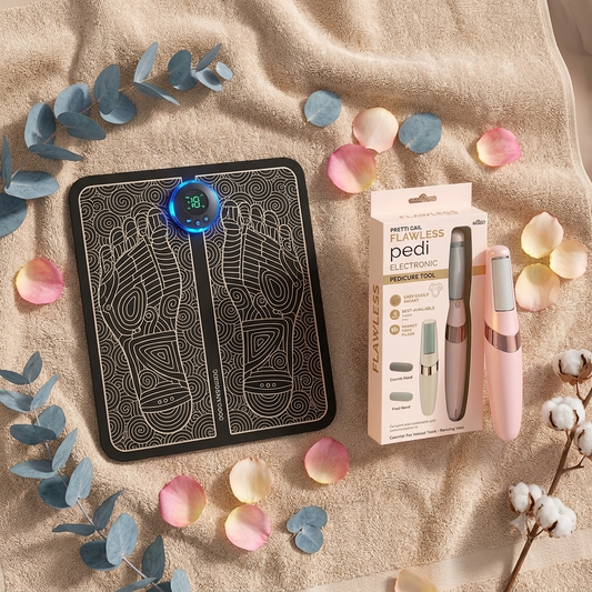 Pack Flawless Pedicure et Appareil Massage Pieds