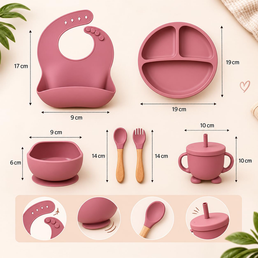 Pack  Bebe  Set de Repas  et Protection pour le Bain